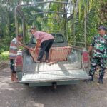 Kodim 0105/Abar Distribusikan Bantuan Keramik Dari Pangdam lM Untuk Rehab Lantai Meunasah