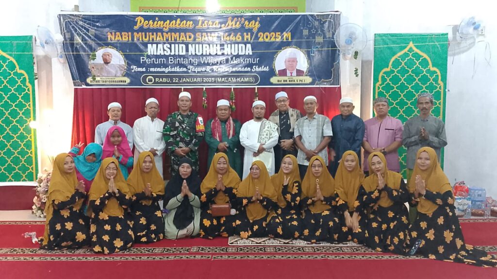 Babinsa Koramil 1015-04/Baamang Hadiri Peringatan Isra’ Mi’raj di Wilayah