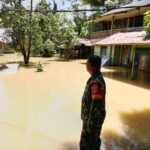 Sungai Barabai Meluap, Dandim 1002/HST Minta Warga Waspada