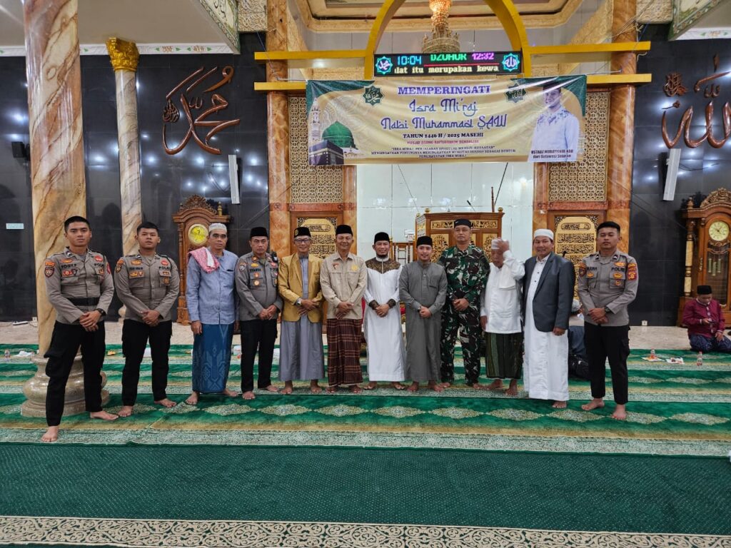 Danramil 13/Barong Tongkok Menghadiri Peringatan Isra’ Mi’raj Nabi Muhammad SAW