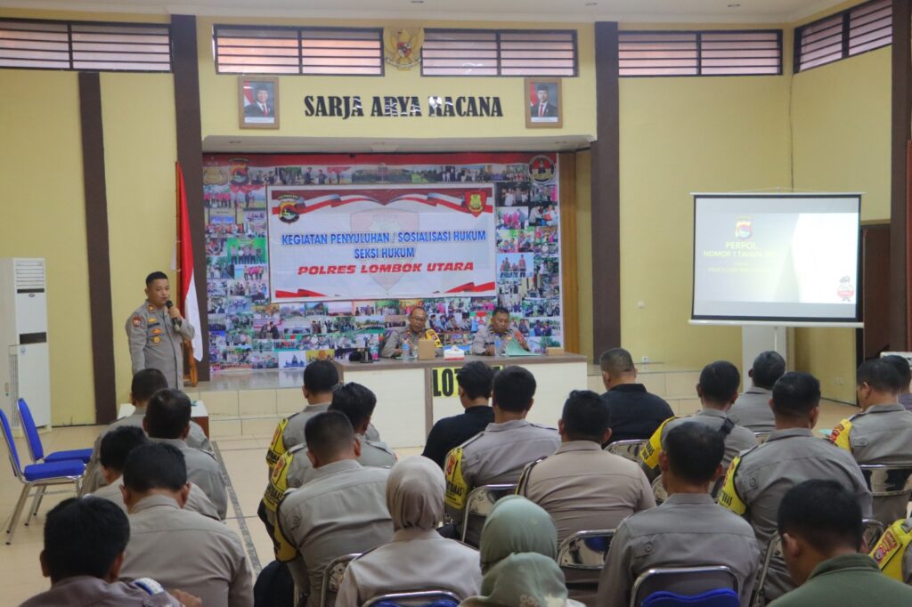 Perkuat Keamanan Bersama, Polres Lombok Utara Gelar Sosialisasi Pemolisian Masyarakat.