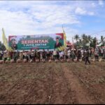 Kapolres Lombok Timur Dampingi Kapolda NTB, Bersama Unsur Forkopimda Laksanakan Penanaman Satu Juta Hektar Jagung