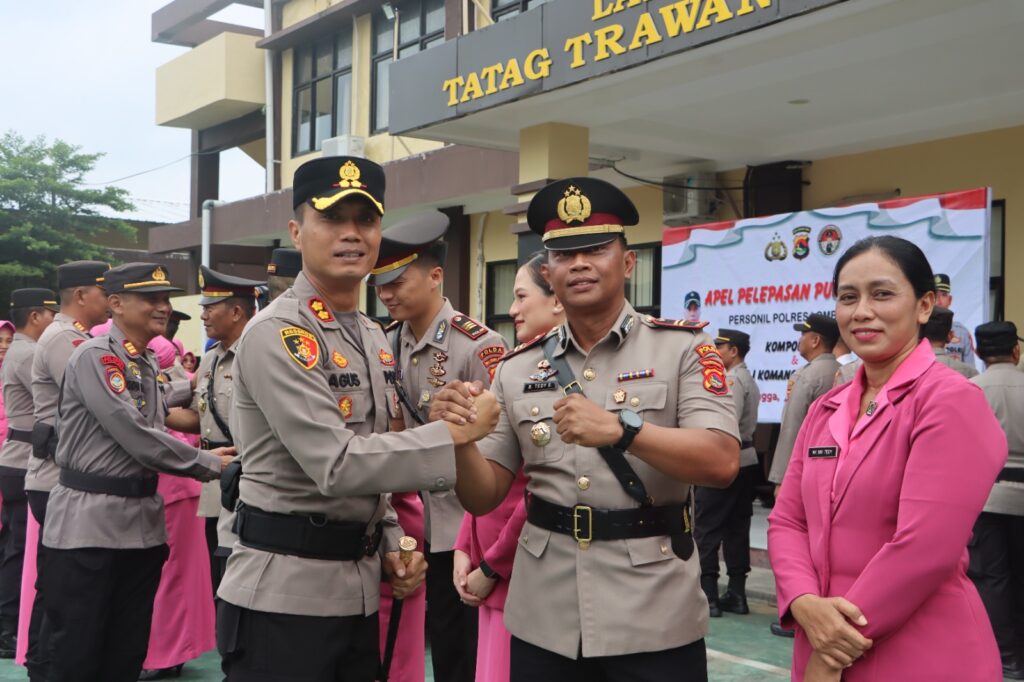 Kapolres Lombok Utara Pimpin Sertijab PJU Polres Lombok Utara