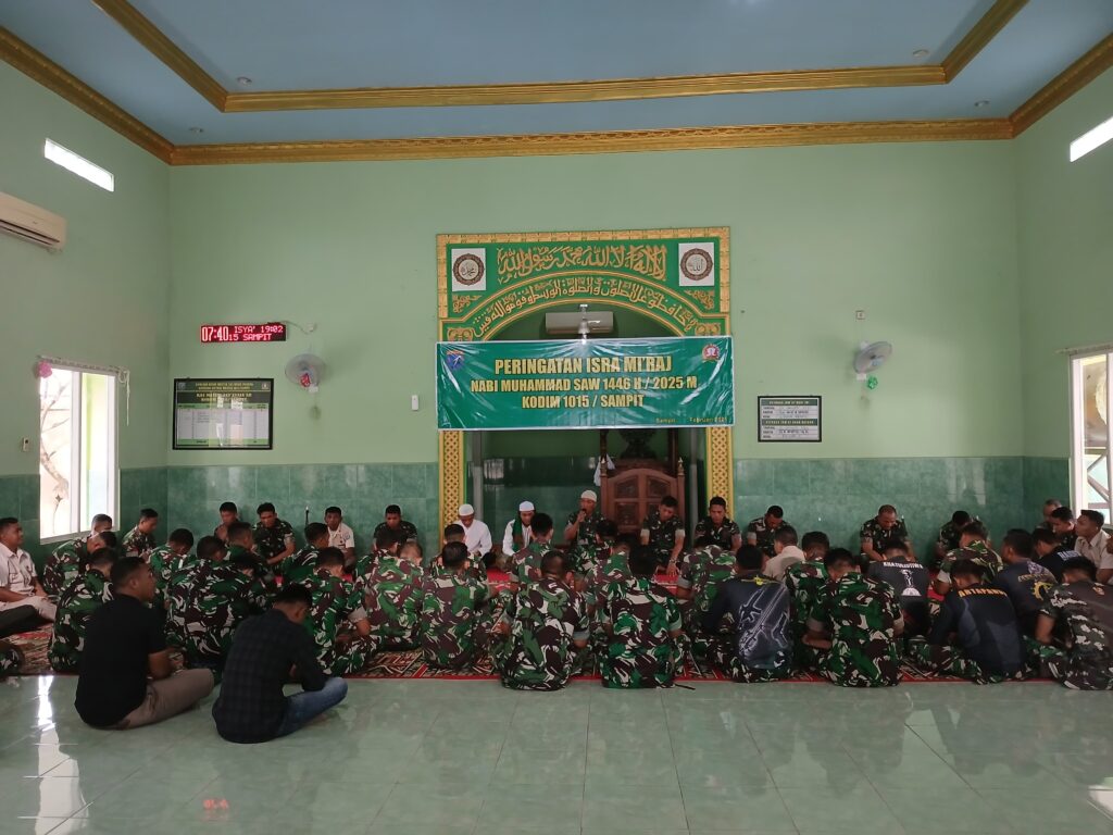 Kodim 1015/Sampit Gelar Peringatan Isra’ Mi’raj Nabi Muhammad SAW 1446 H