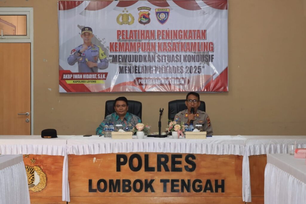 Jelang Pilkades 2025, Polres Loteng Gelar Pelatihan Peningkatan Kemampuan Kasatkamling