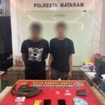 Tim Opsnal Satresnarkoba Polresta Mataram Amankan Dua Orang Terduga Pengedar Shabu