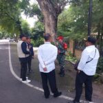 Antisipasi Cuaca Ekstrem, Babinsa Selong Bersama Tim Gabungan Patroli Penyisiran Pohon Tua