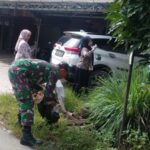 Cegah Demam Berdarah Koramil 1002-07/Batu Benawa Bersama Puskesmas Pagat Gencarkan Pemberantasan Sarang Nyamuk (PSN)
