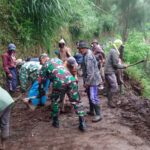 Tebing Longsor di Dusun Wonokoyo, Akses Jalan Tertutup Total