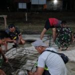 Tak Kenal Lelah, Satgas TMMD ke 123 Kodim 1015/Sampit Bekerja Siang-Malam