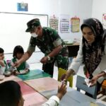 Pastikan Berjalan Lancar,Kodim 1015/Sampit Dampingi Pendistribusian Makan Bergizi Gratis 