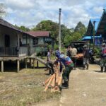 Siap Dimulai, Material Kayu Mulai di Angkut Ke Lokasi Pembangunan RTLH di Kampung Laham