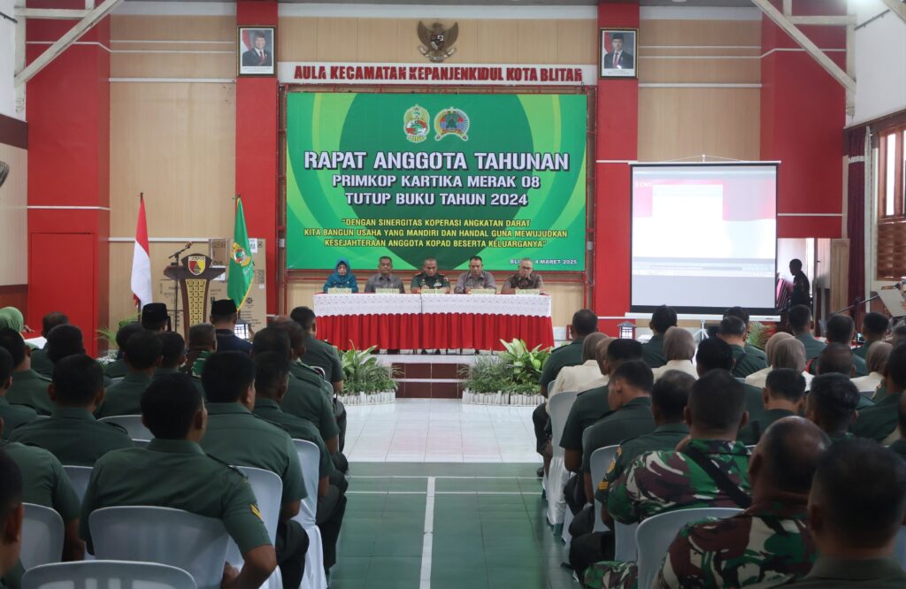 Primkop Kartika Merak 08 Kodim 0808/Blitar, Gelar RAT Tutup Buku Tahun 2024