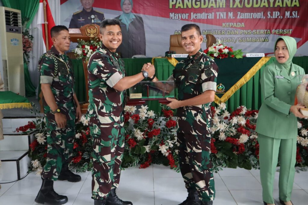 Pengarahan Pangdam IX/Udayana di Kodim 1607/Sumbawa : Jaga Integritas dan Ketahanan Keluarga