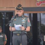 Dandim 1006/Banjar Pimpin Upacara Bendera 17-an di Makodim Banjar