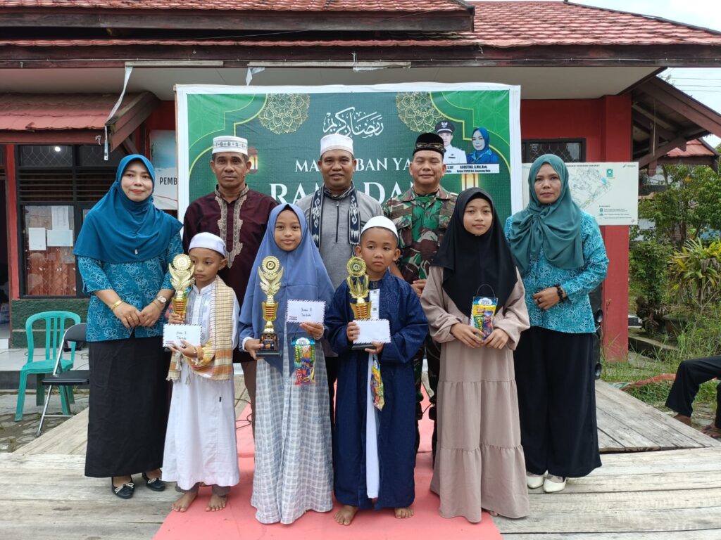 Gebyar Ramadhan 1446 H, Babinsa Koramil 1015-04/Baamang Jadi Juri Lomba Adzan dan Tahfidz Qur’an