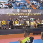 Batituud Koramil 0819/10 Bangil Hadiri Pembukaan Kejurprov FORKI Jatim 2025 di GOR Sasana Krida Anoraga