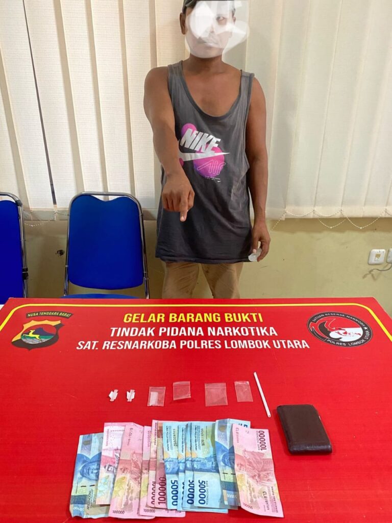 Sat Resnarkoba Polres Lombok Utara Ungkap Kasus Narkoba di Dua Tempat Berbeda