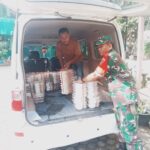 Babinsa Kawal Distribusi Logistik Makan Bergizi Gratis (MBG) untuk Pelajar di Banjar