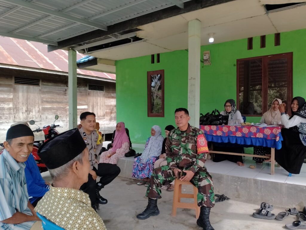 Sinergi Babinsa dan Bhabinkamtibmas Barabai Wujudkan Kedekatan dan Keamanan di Desa Babai