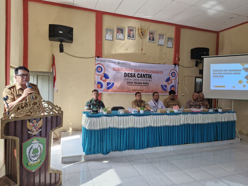 Danramil 1015-03/MB Ketapang Hadiri sosialisasi dan pencanangan Desa Cantik (Cinta Statistik) Tahun 2025