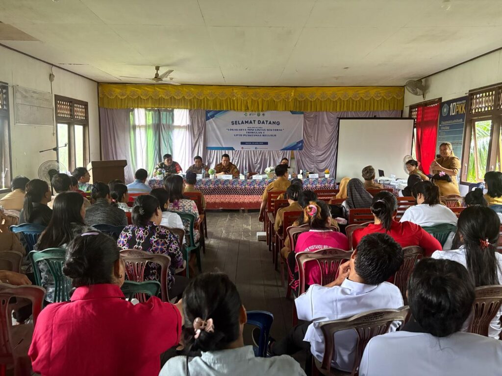 BABINSA KORAMIL 05/MUARA PAHU HADIRI LOKAKARYA MINI LINTAS SEKTORAL TRIWULAN I DI KECAMATAN SILUQ NGURAI