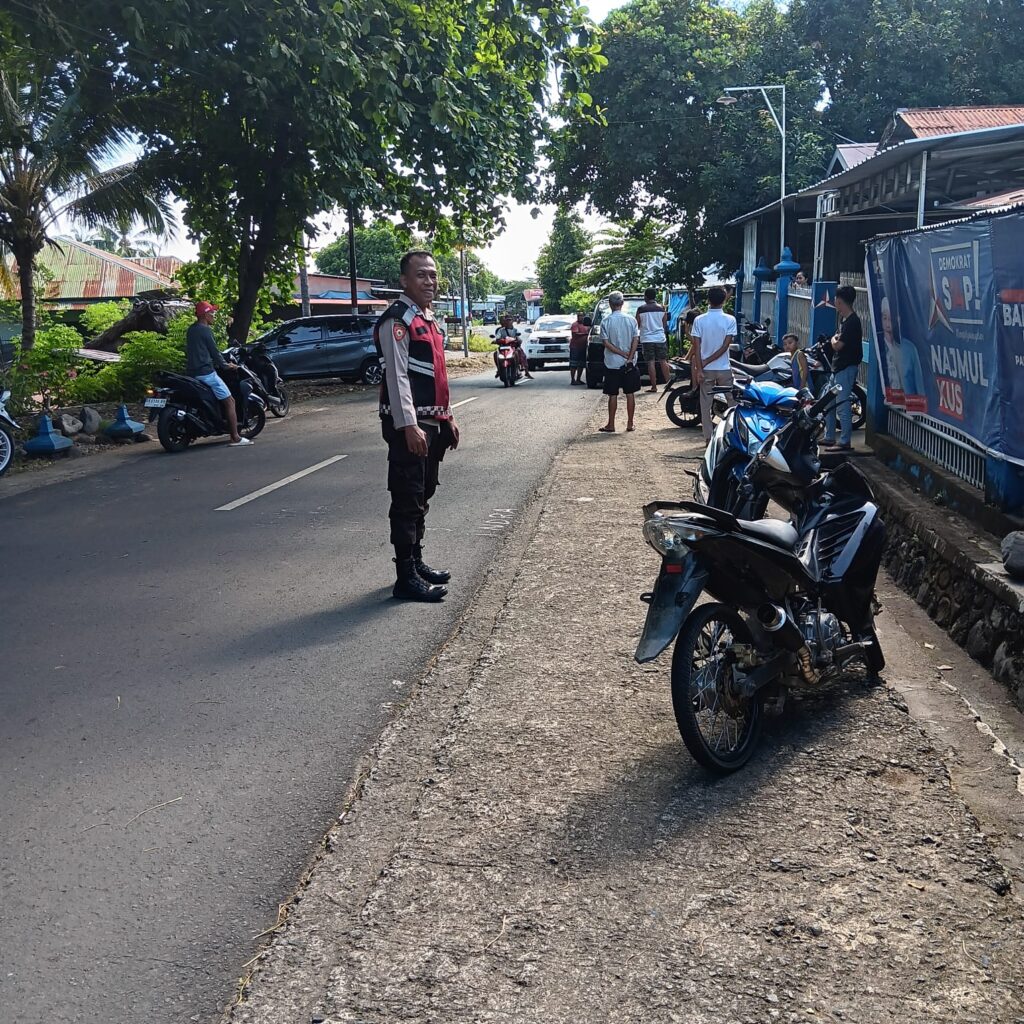 Polri Olah TKP Kejadian Laka Lantas