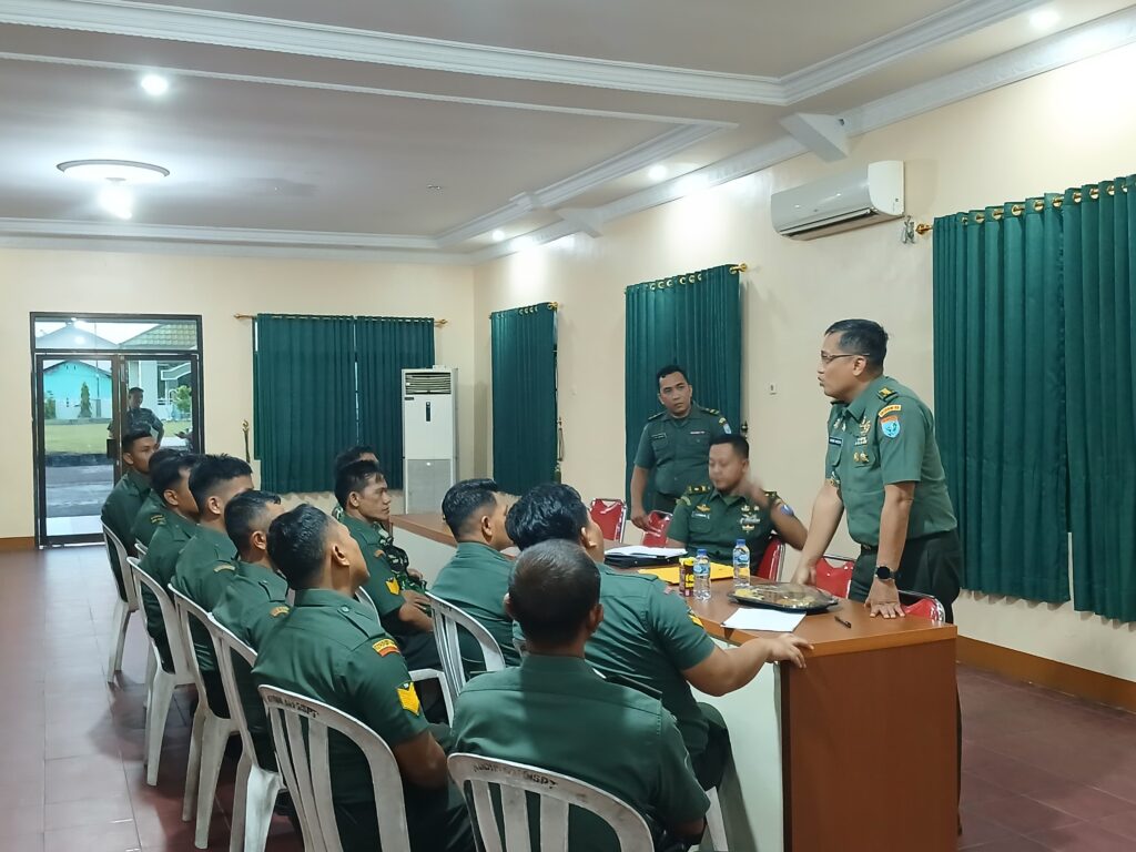 Kodim 015/Sampit Terima Kunjungan Tim Dalprog Dari Kodam XII/TPR