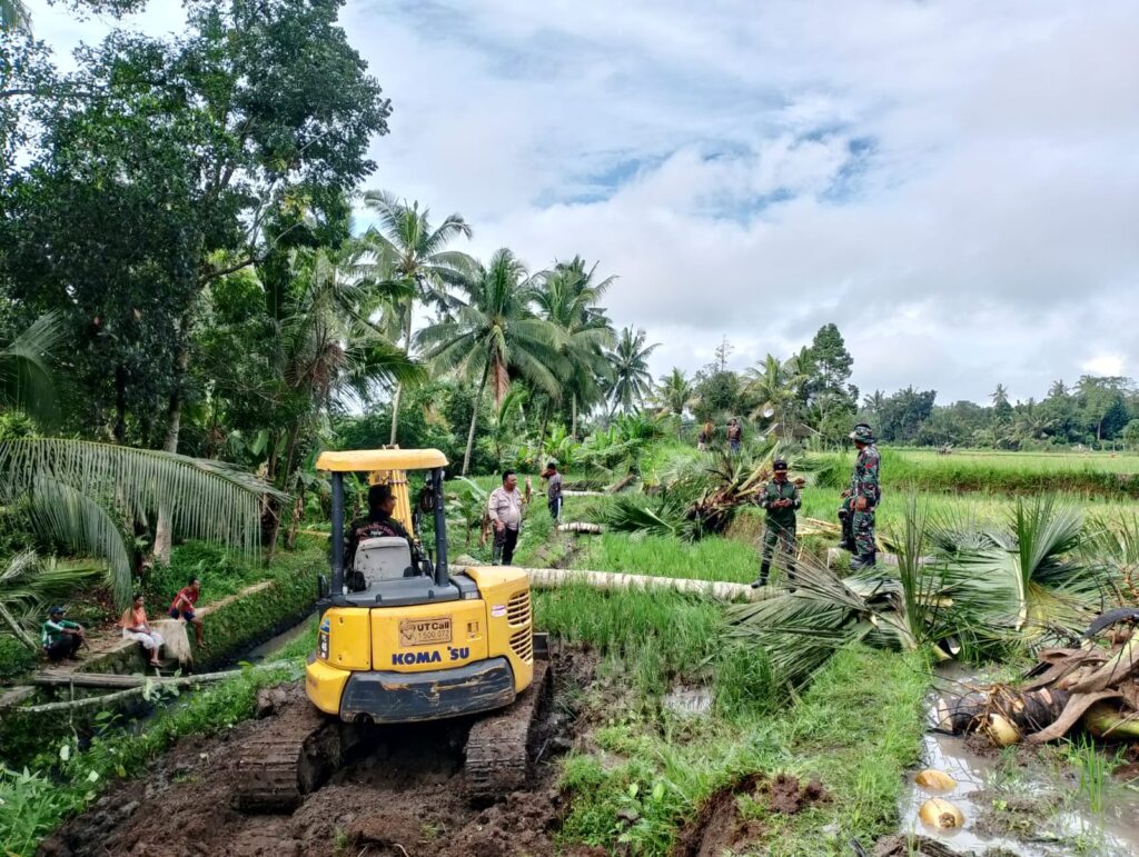 TMMD Ke-124 Sulap Lahan Berlumpur Jadi Jalan Penghubung Vital di Desa Selebung