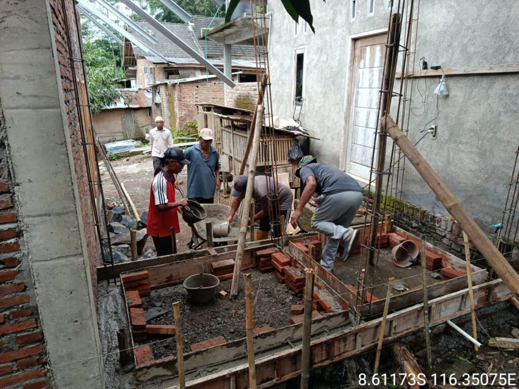 Satgas TMMD ke-124 Bangun TPQ untuk Ratusan Anak di Desa Mas Mas, Lombok Tengah