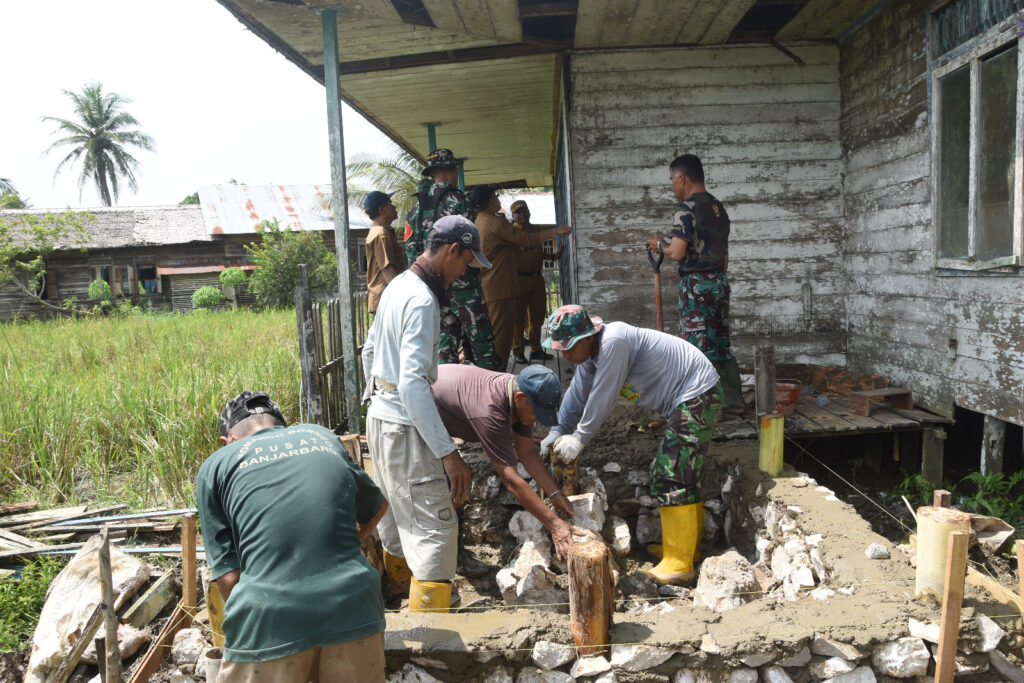 Progres TMMD HST: Kamar Mandi dan WC Langgar Darussalam Mulai Dikerjakan