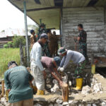 Progres TMMD HST: Kamar Mandi dan WC Langgar Darussalam Mulai Dikerjakan