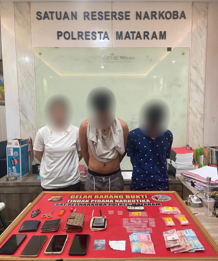 Tiga Warga Desa Dopang Diciduk, Hampir 6 Gram Sabu Disita Polisi