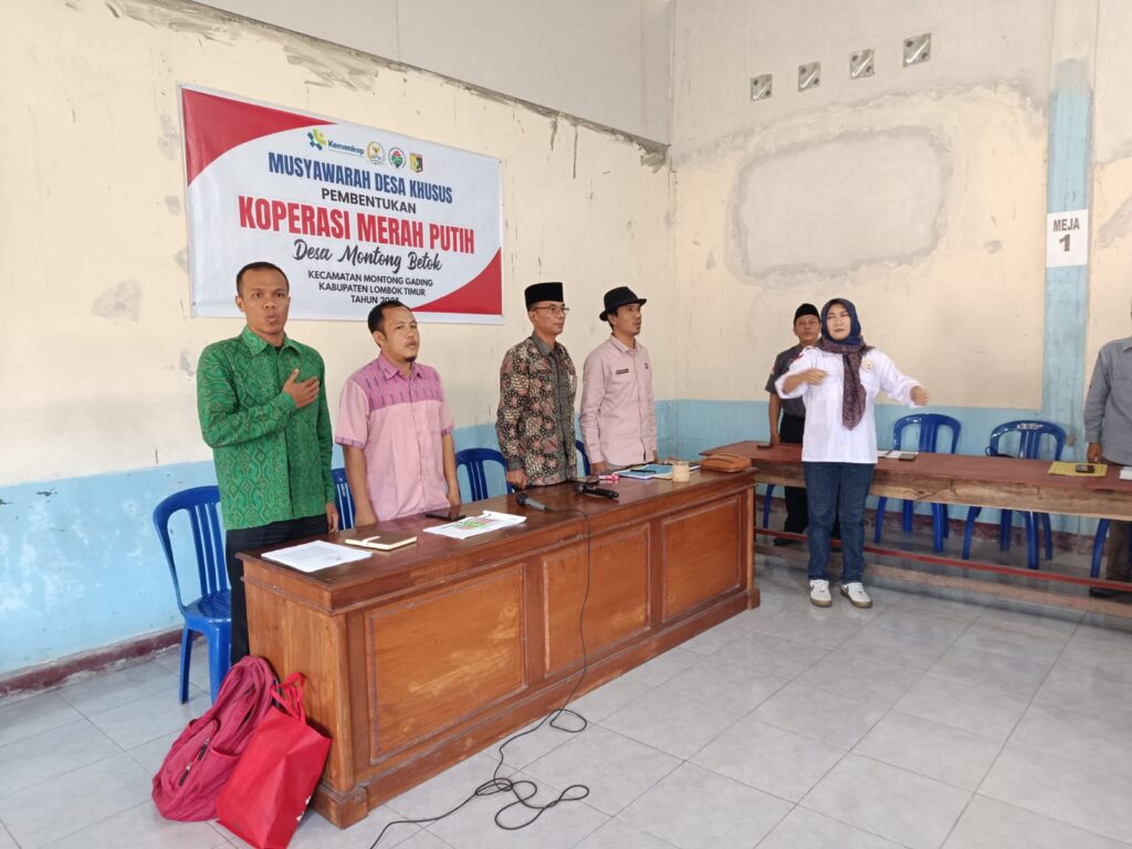 Desa Montong Betok Resmi Bentuk Koperasi “Desa Merah Putih” untuk Dorong Ekonomi Warga