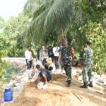 Tinjau Lokasi TMMD, Dansatgas Berikan Arahan dan Semangat kepada Anggota
