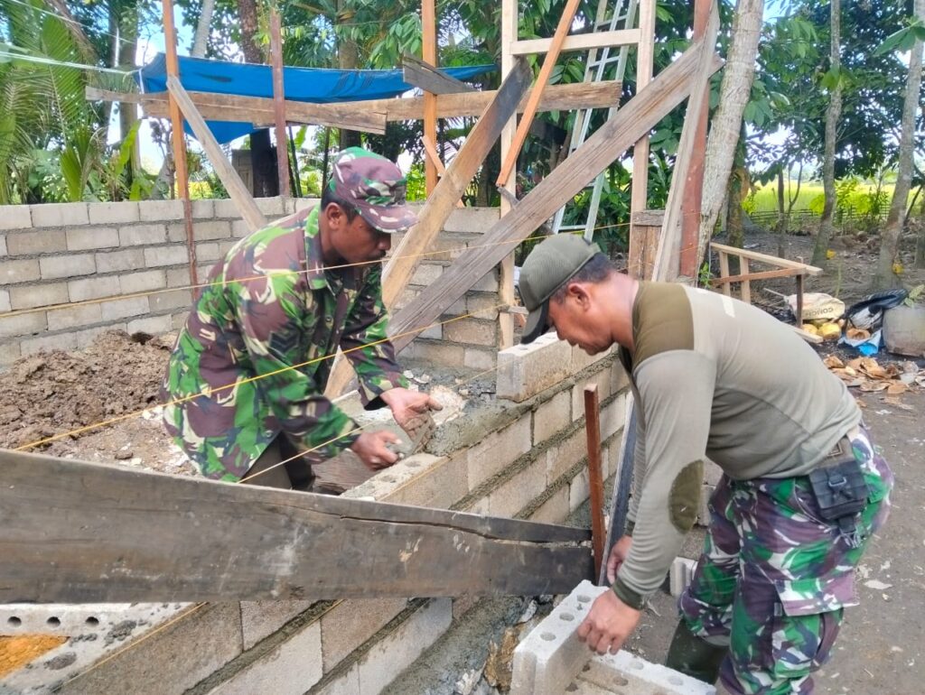 Satgas TMMD ke-124 Kodim HST Kejar Target Rehab RTLH di Haruyan