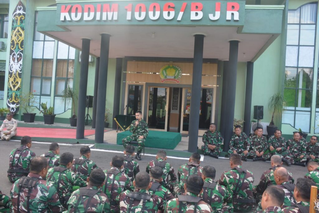 Jam Pimpinan” Dandim 1006/Banjar: Tekankan Disiplin dan Loyalitas Prajurit