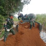 Satgas TMMD ke-124 Kodim HST Pacu Pembangunan Jalan di Haruyan Demi Warga