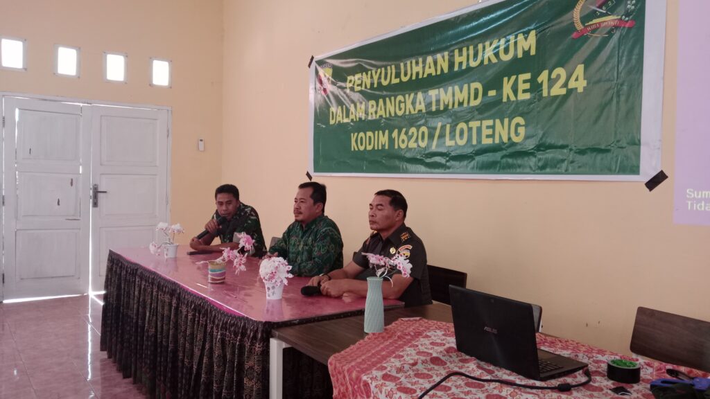 Program Non Fisik TMMD, Kodim 1620/Loteng Berikan Penyuluhan Hukum Dan Rekrutmen TNI Di Sekolah