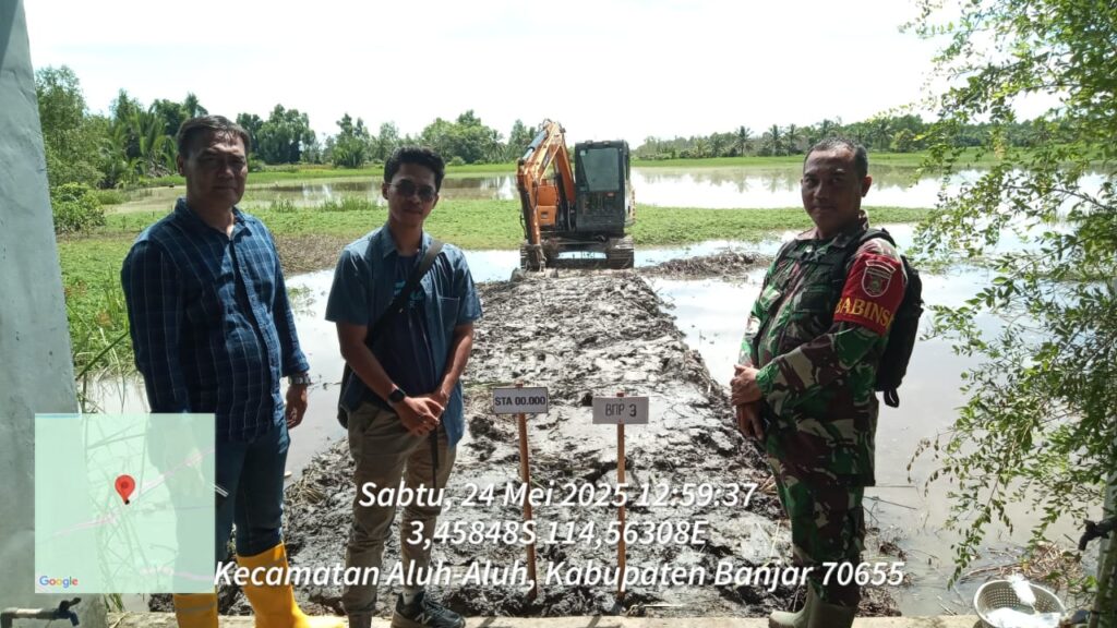Babinsa Mantapkan Koordinasi Lapangan untuk Dukung Program Optimalisasi Lahan Sawah (Oplah)