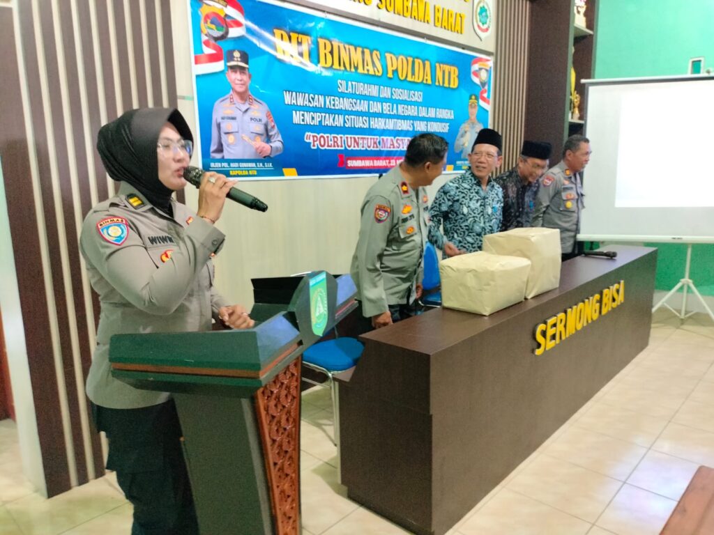 Perkuat Wawasan Kebangsaan, Ditbinmas Polda NTB Gelar Sosialisasi di Sumbawa Barat