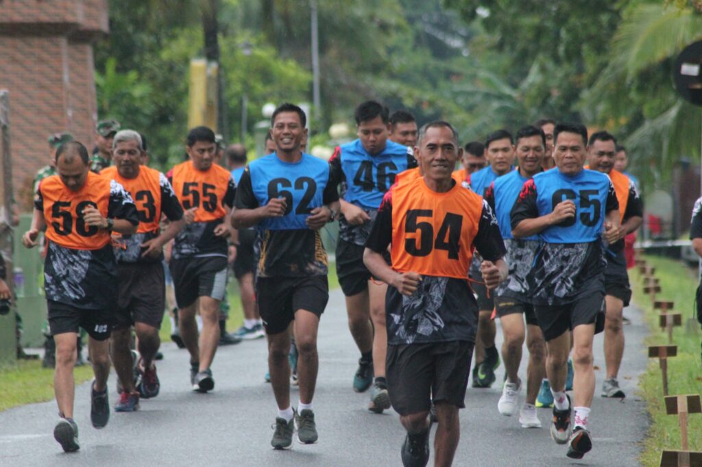 Personel Kodim 1016/ Palangka Raya Laksanakan Tes Kesamaptaan Jasmani Periodik I Tahun 2025