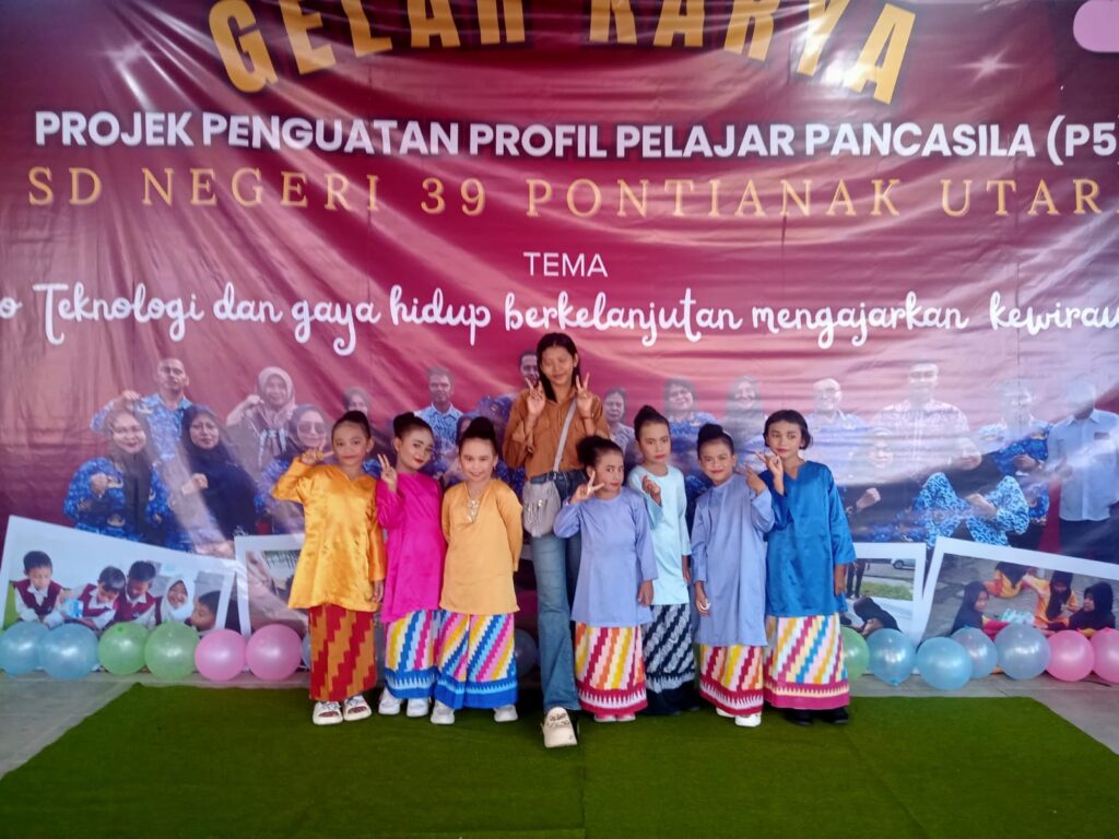 Anak-anak SD Negeri 39 Pontianak Utara Laksanakan Projek Penguatan Profil Pelajar Pancasila (P5)