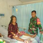 Babinsa Peduli, Jenguk Warga Sakit di Rumah Sakit Idaman Banjarbaru
