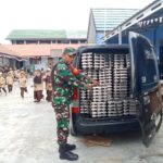 Babinsa Kawal 2.192 Porsi Makan Gizi untuk Anak Sekolah