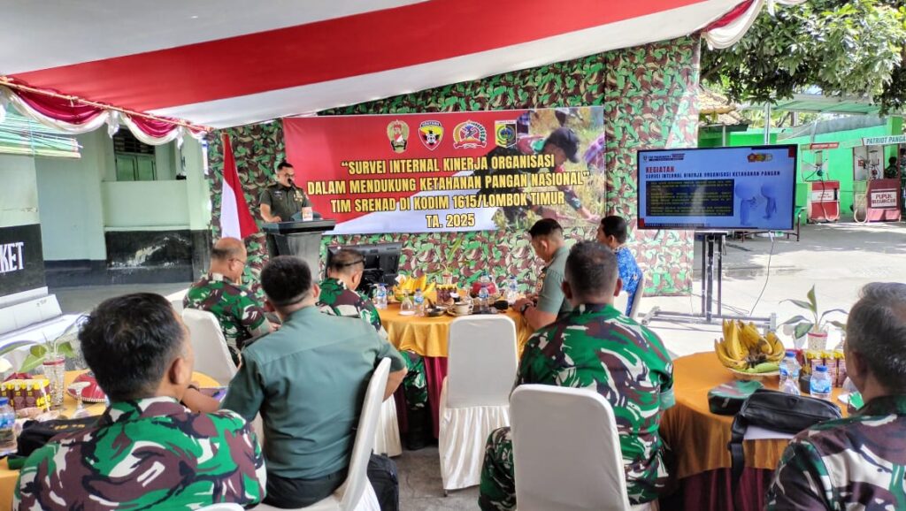 Pusterad Dukung Ketahanan Pangan, Letkol Cba, Pirmanuddin Lilawangsa Tinjau Program Kodim 1615/Lombok Timur