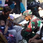 Babinsa dan Puskesmas Beri Penyuluhan Kesehatan Anak Kembar