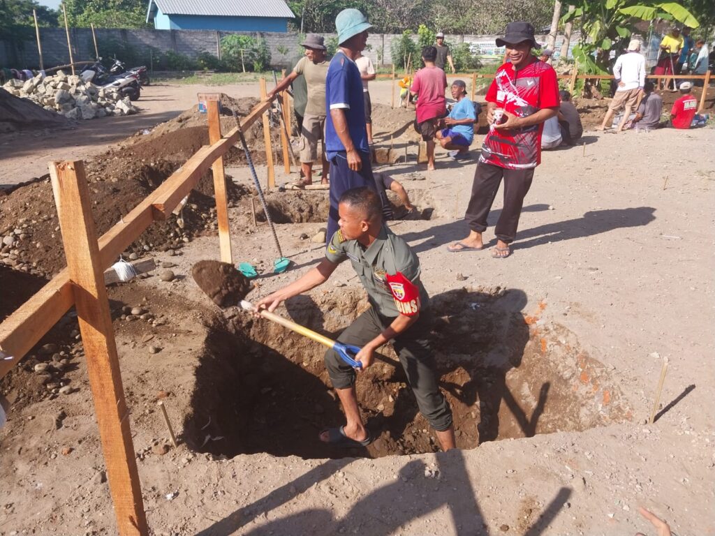Sinergi TNI dan Masyarakat Bangun Fasilitas Pendidikan