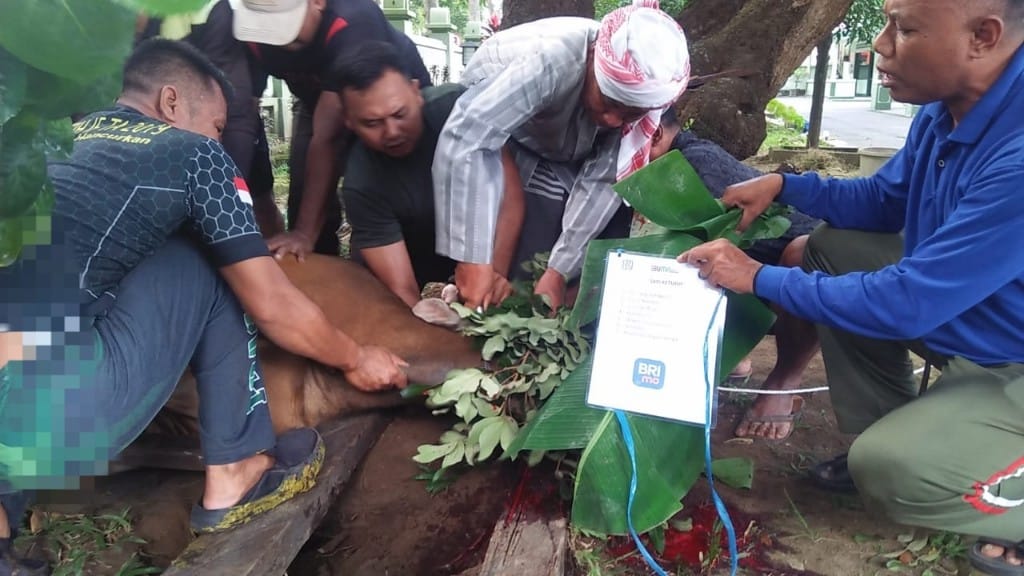 Peduli Sesama, Kodim 1606/Mataram Salurkan Daging Kurban hingga ke Anak Yatim