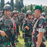 Danrem 081/DSJ Pimpin Riksiap Ops Pelepasan Latpratugas Satgas Pamtas RI – PNG Yonif 511/DY Blitar